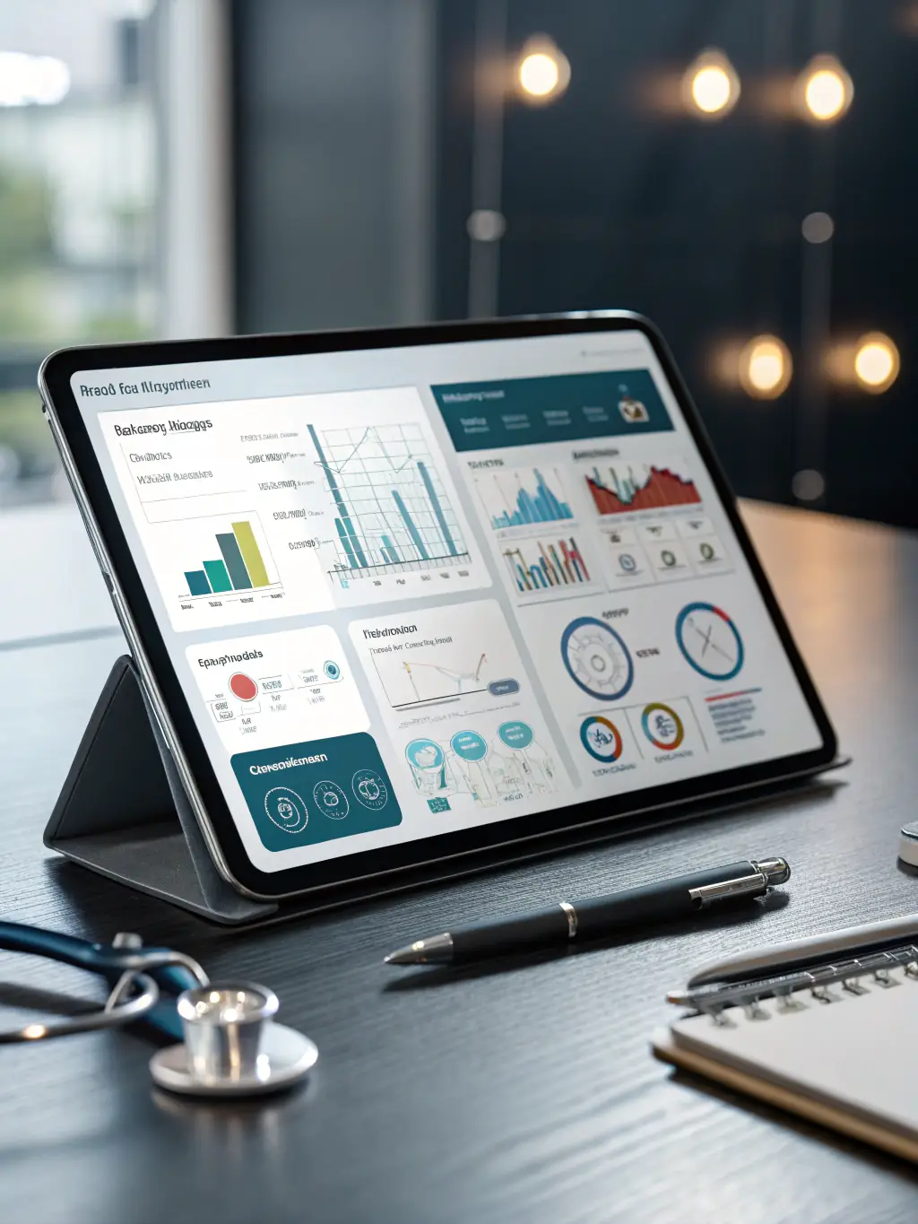 A screenshot of a user-friendly telehealth interface on a tablet or computer screen, used to represent A&M Pharmaceuticals' telehealth platform services.