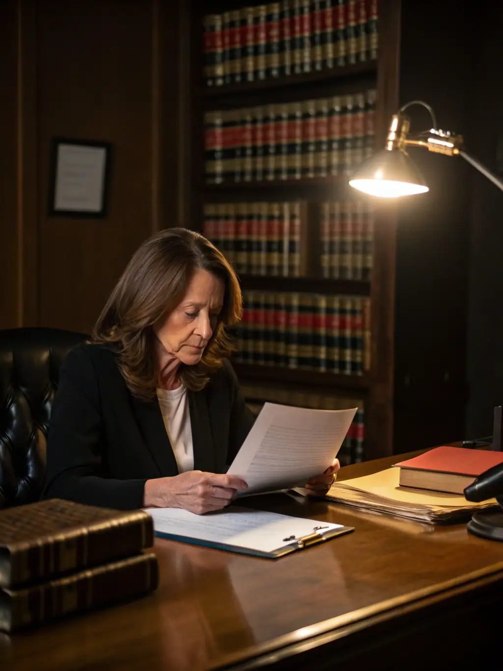 A lawyer reviewing pharmaceutical regulatory documents, symbolizing A&M Pharmaceuticals' regulatory consulting services.